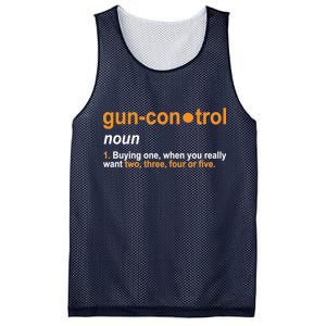 Funny Gun Control Definition Mesh Reversible Basketball Jersey Tank