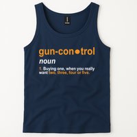 Funny Gun Control Definition Tank Top