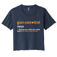 Funny Gun Control Definition Crop Top