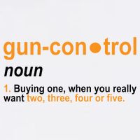 Funny Gun Control Definition Garment-Dyed Sweatshirt