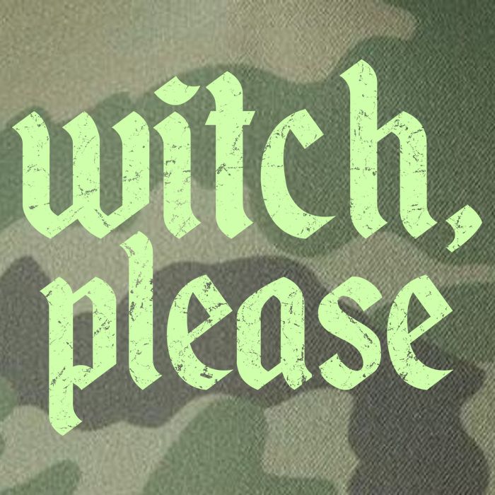Funny Halloween Distressed Witch Please  Legacy Tie Dye Trucker Hat