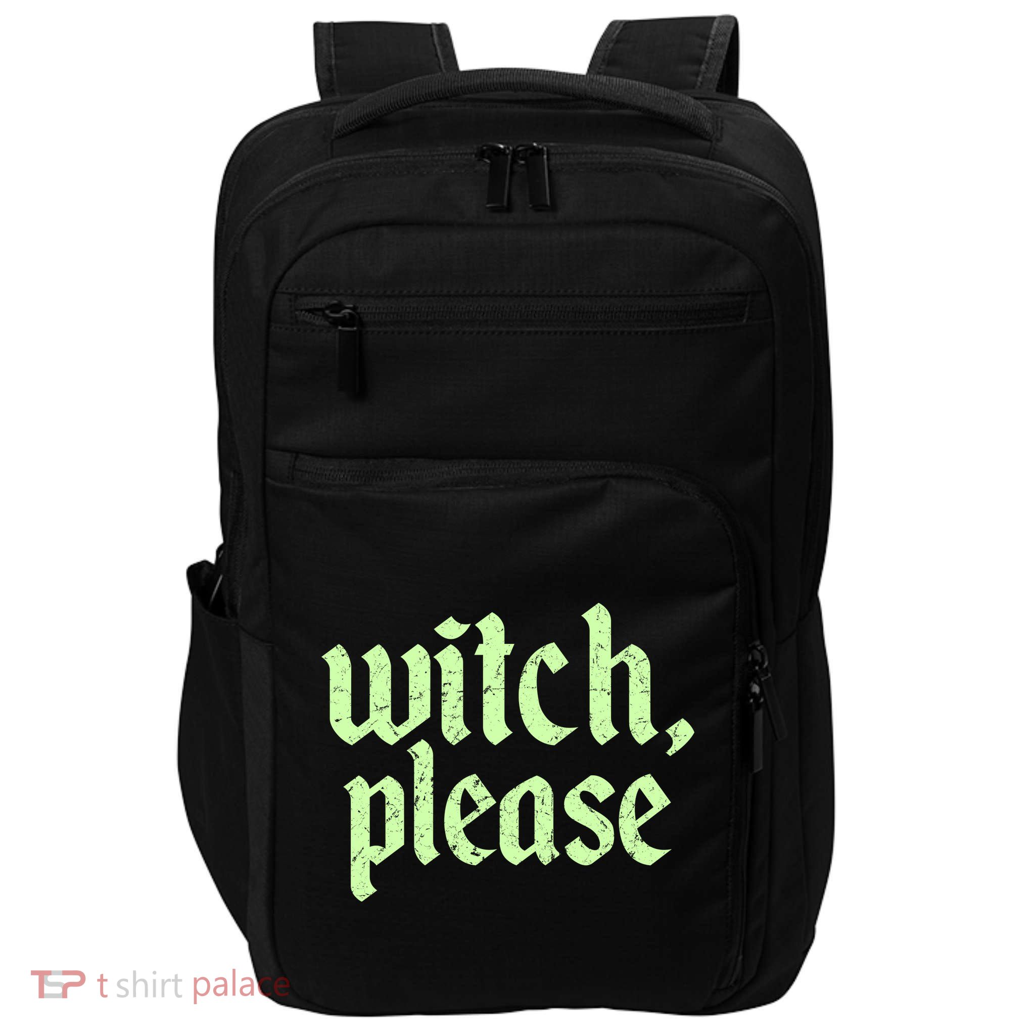 Funny Halloween Distressed Witch Please  Impact Tech Backpack