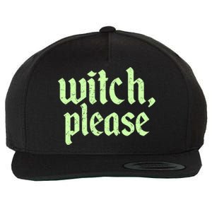 Funny Halloween Distressed Witch Please  Wool Snapback Cap