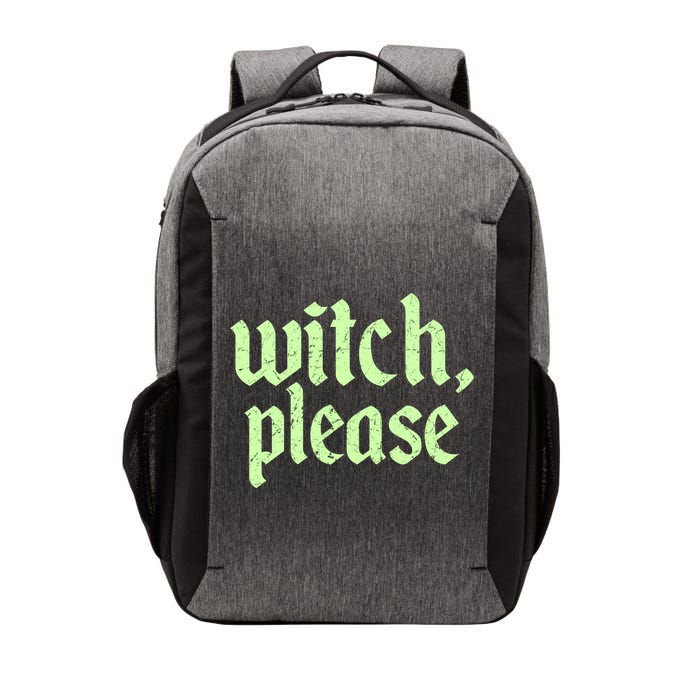 Funny Halloween Distressed Witch Please  Vector Backpack