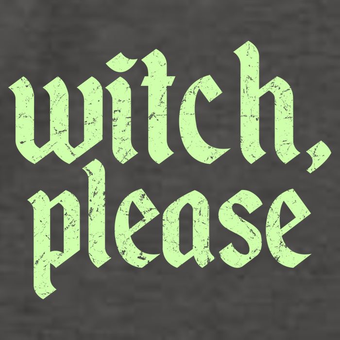 Funny Halloween Distressed Witch Please  Vector Backpack