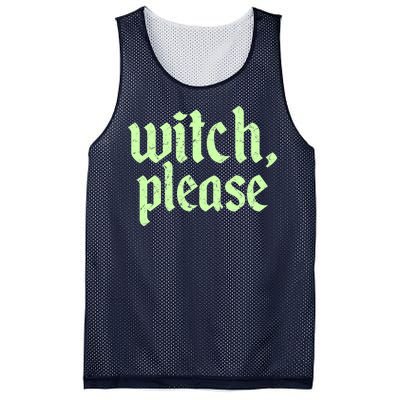 Funny Halloween Distressed Witch Please  Mesh Reversible Basketball Jersey Tank