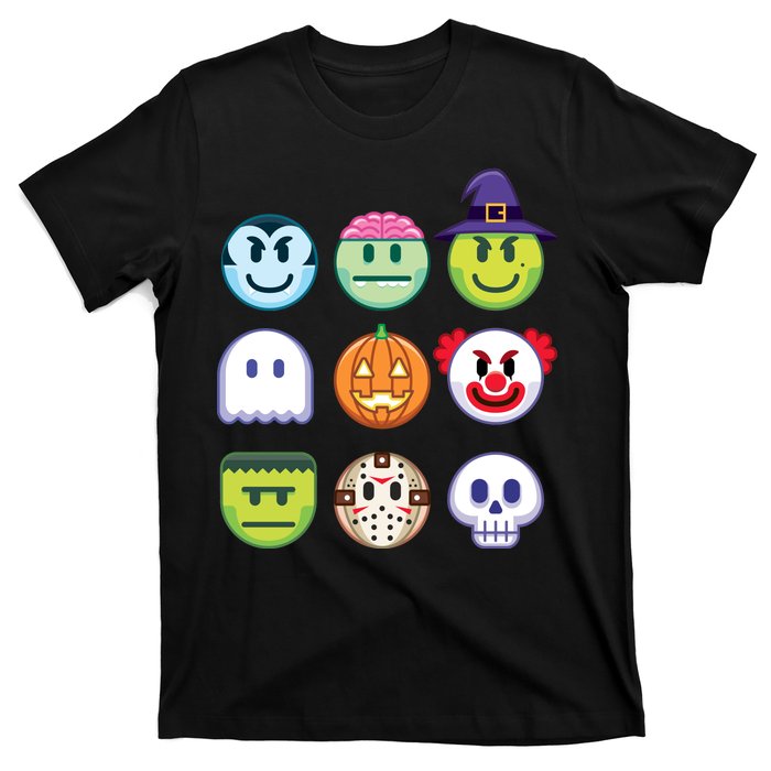 Funny Halloween Emoji's T-Shirt