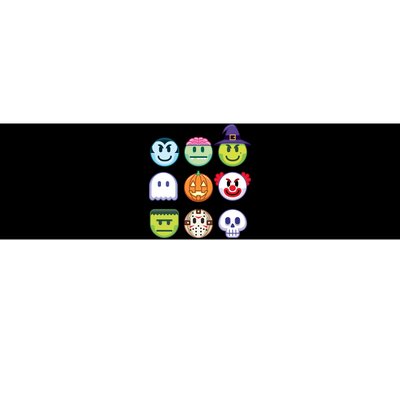 Funny Halloween Emoji's Bumper Sticker