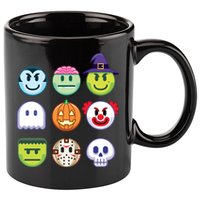Funny Halloween Emoji's 11oz C Handle Ceramic Mug