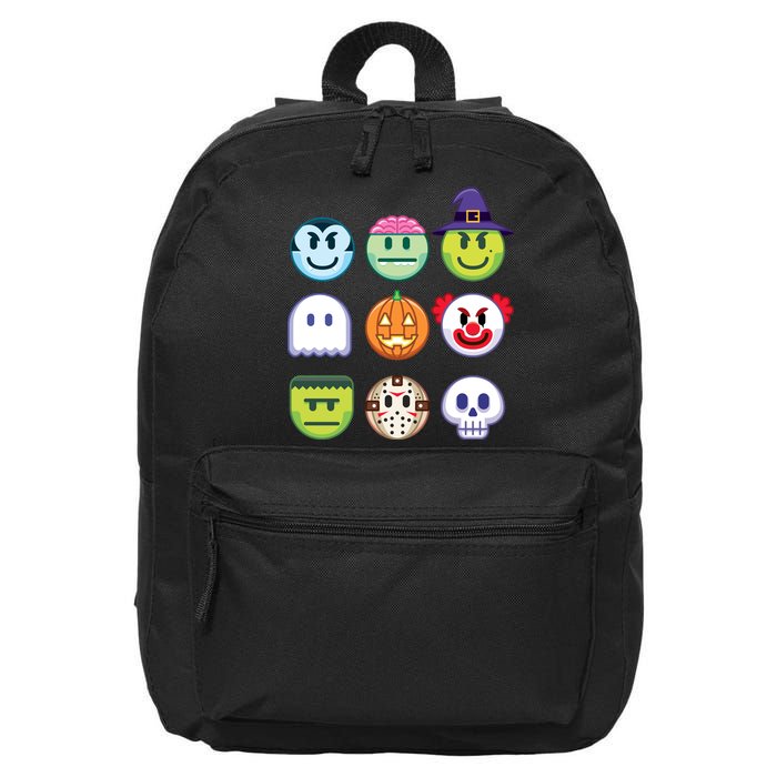 Funny Halloween Emoji's 16 in Basic Backpack