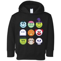 Funny Halloween Emoji's Toddler Hoodie