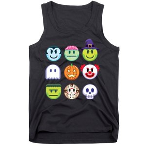 Funny Halloween Emoji's Tank Top