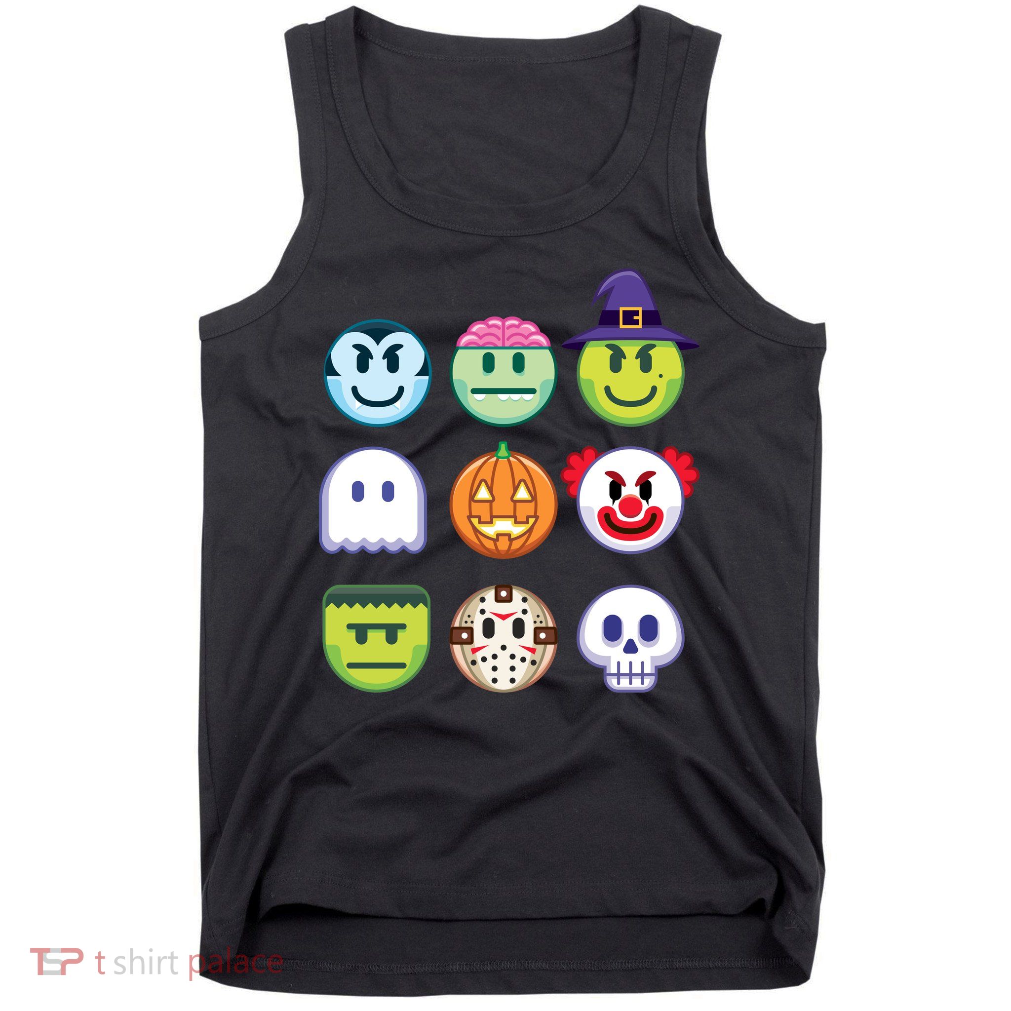 Funny Halloween Emoji's Tank Top