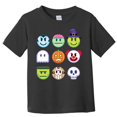 Funny Halloween Emoji's Toddler T-Shirt