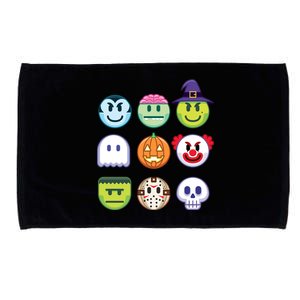 Funny Halloween Emoji's Microfiber Hand Towel