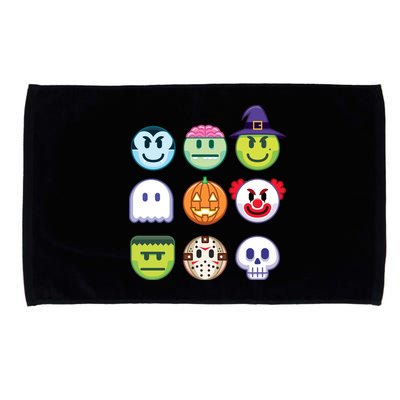 Funny Halloween Emoji's Microfiber Hand Towel