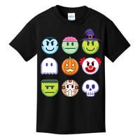 Funny Halloween Emoji's Kids T-Shirt