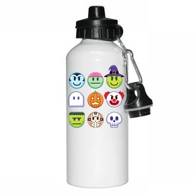 Funny Halloween Emoji's Aluminum Water Bottle 