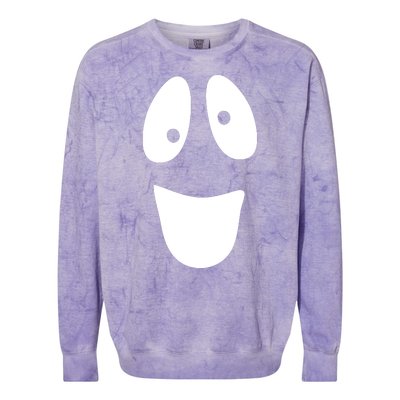 Funny Halloween Ghost Face Colorblast Crewneck Sweatshirt