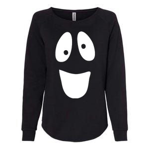 Funny Halloween Ghost Face Womens California Wash Sweatshirt