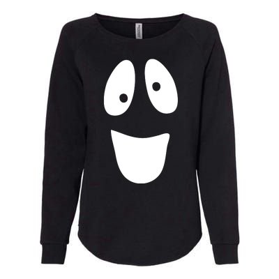 Funny Halloween Ghost Face Womens California Wash Sweatshirt