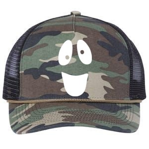 Funny Halloween Ghost Face Retro Rope Trucker Hat Cap