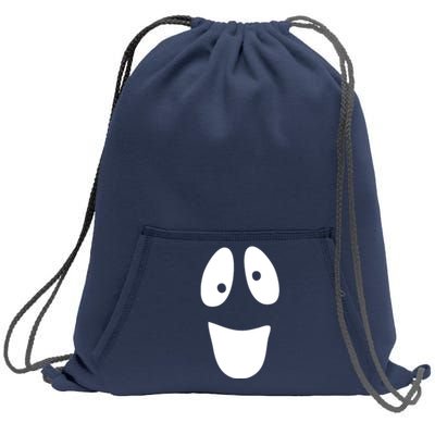 Funny Halloween Ghost Face Sweatshirt Cinch Pack Bag