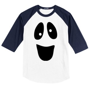 Funny Halloween Ghost Face Baseball Sleeve Shirt