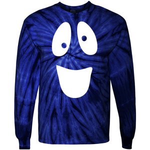 Funny Halloween Ghost Face Tie-Dye Long Sleeve Shirt