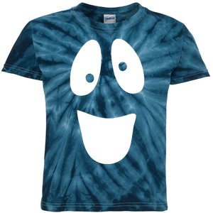 Funny Halloween Ghost Face Kids Tie-Dye T-Shirt