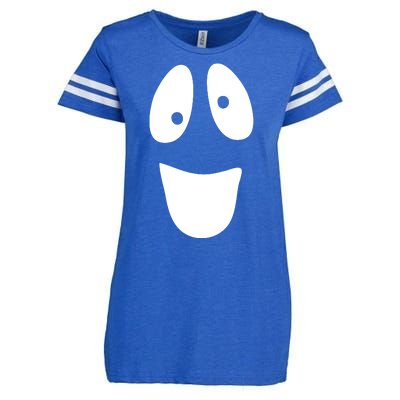 Funny Halloween Ghost Face Enza Ladies Jersey Football T-Shirt