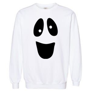 Funny Halloween Ghost Face Garment-Dyed Sweatshirt