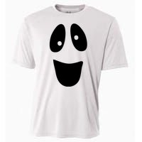 Funny Halloween Ghost Face Cooling Performance Crew T-Shirt