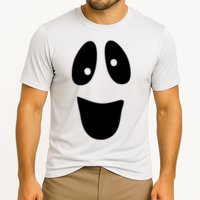 Funny Halloween Ghost Face Cooling Performance Crew T-Shirt