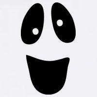 Funny Halloween Ghost Face Cooling Performance Crew T-Shirt