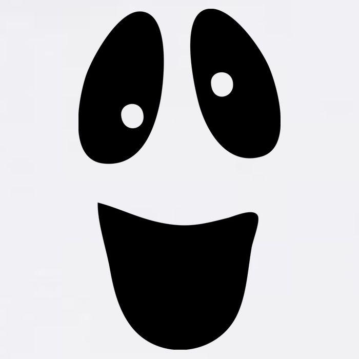 Funny Halloween Ghost Face Cooling Performance Crew T-Shirt