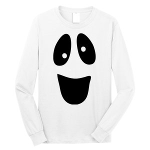 Funny Halloween Ghost Face Long Sleeve Shirt