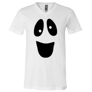 Funny Halloween Ghost Face V-Neck T-Shirt