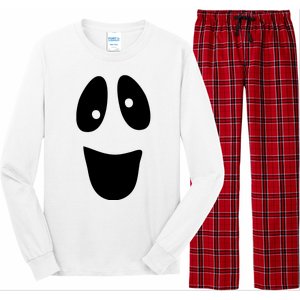 Funny Halloween Ghost Face Long Sleeve Pajama Set