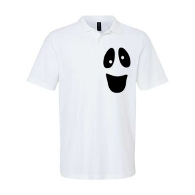 Funny Halloween Ghost Face Softstyle Adult Sport Polo