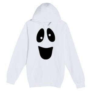 Funny Halloween Ghost Face Premium Pullover Hoodie