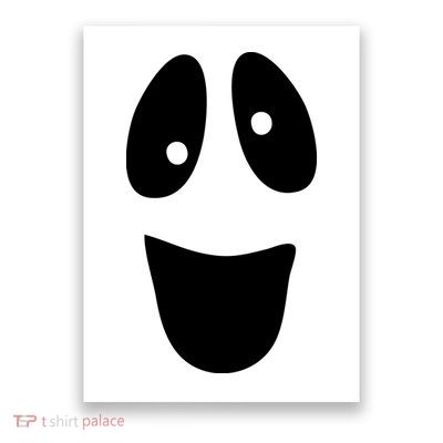 Funny Halloween Ghost Face Poster