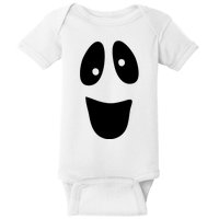 Funny Halloween Ghost Face Baby Bodysuit