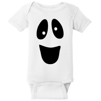 Funny Halloween Ghost Face Baby Bodysuit