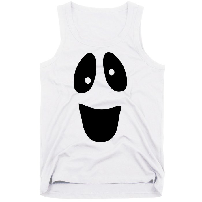 Funny Halloween Ghost Face Tank Top