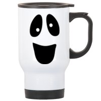 Funny Halloween Ghost Face Stainless Steel Travel Mug