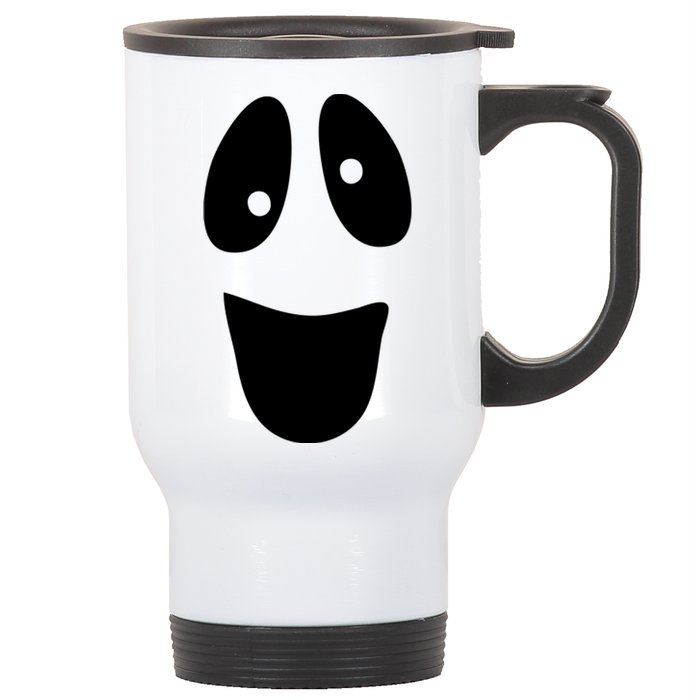 Funny Halloween Ghost Face Stainless Steel Travel Mug