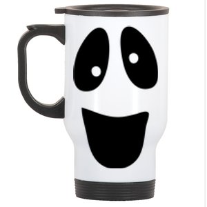 Funny Halloween Ghost Face Stainless Steel Travel Mug