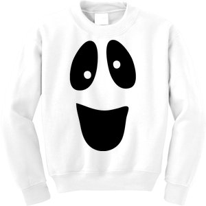 Funny Halloween Ghost Face Kids Sweatshirt