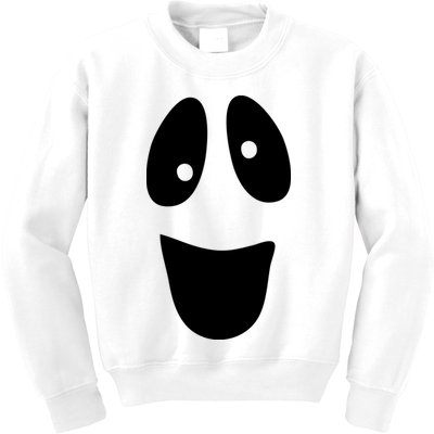 Funny Halloween Ghost Face Kids Sweatshirt